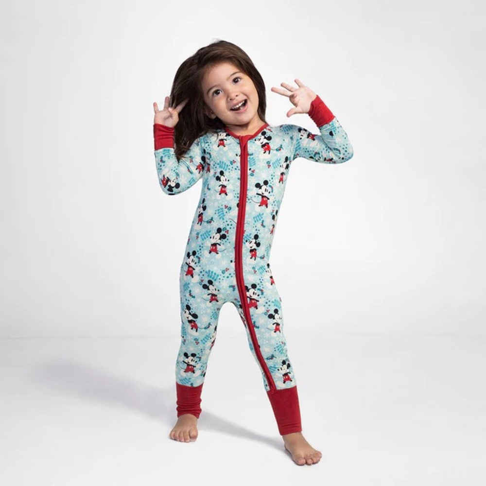 NWT in package Disney Mickey Winter Wonderland Bamboo Viscose Zippy